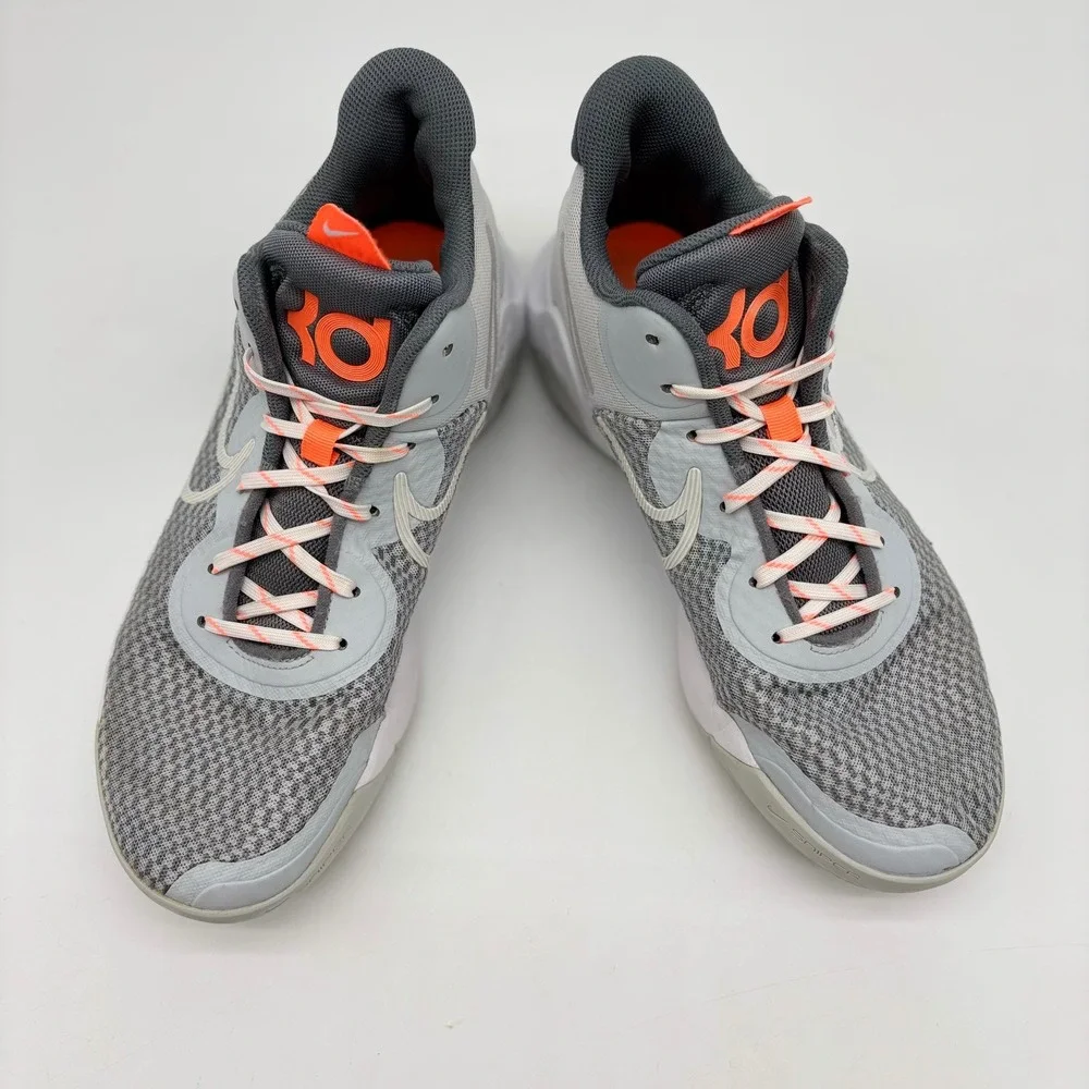 Nike KD Trey 5 IX Wolf Grey Bright Crimson Basketball Shoes CW3400-011 Mens 11